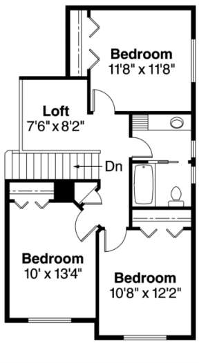 Floorplan 2 for House Plan #035-00377