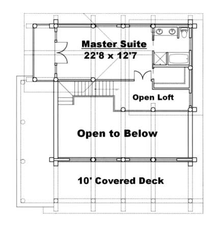 Second Floor for House Plan #039-00077