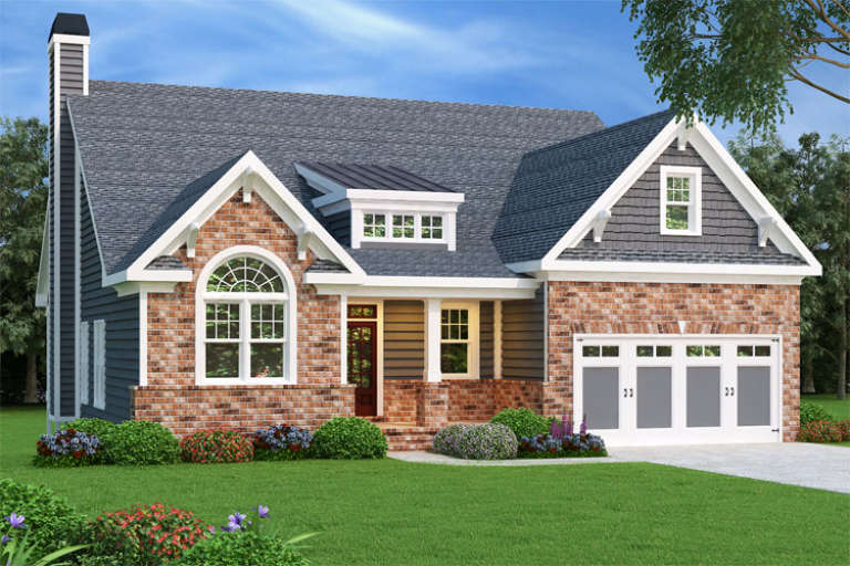 Cottage House Plan #009-00115 Elevation Photo