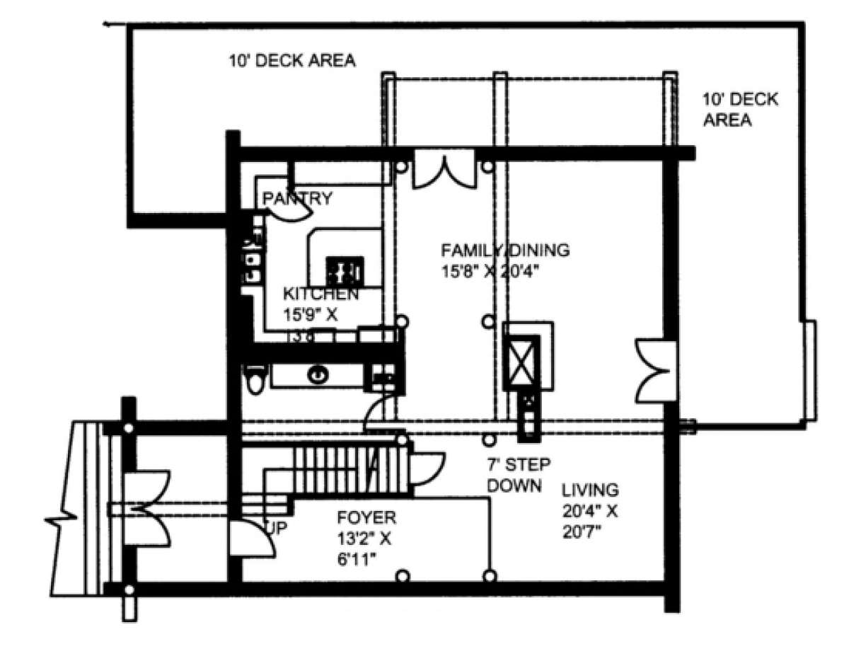 First Floor for House Plan #039-00082