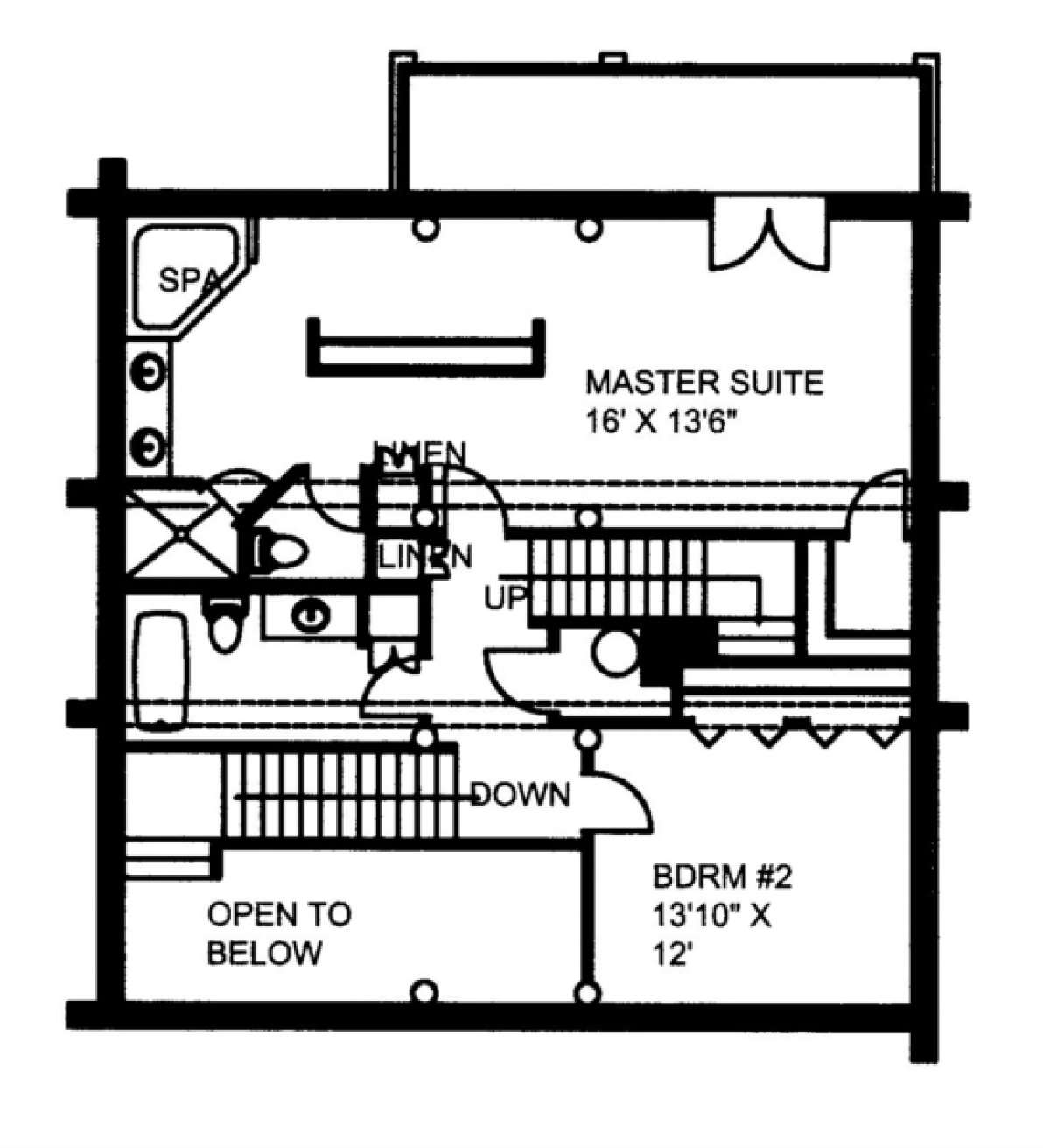 Second Floor for House Plan #039-00082