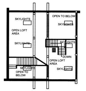 Loft Floor for House Plan #039-00082