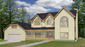Country House Plan #039-00084 Elevation Photo