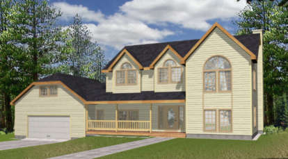 4 Bed, 2 Bath, 2455 Square Foot House Plan - #039-00084