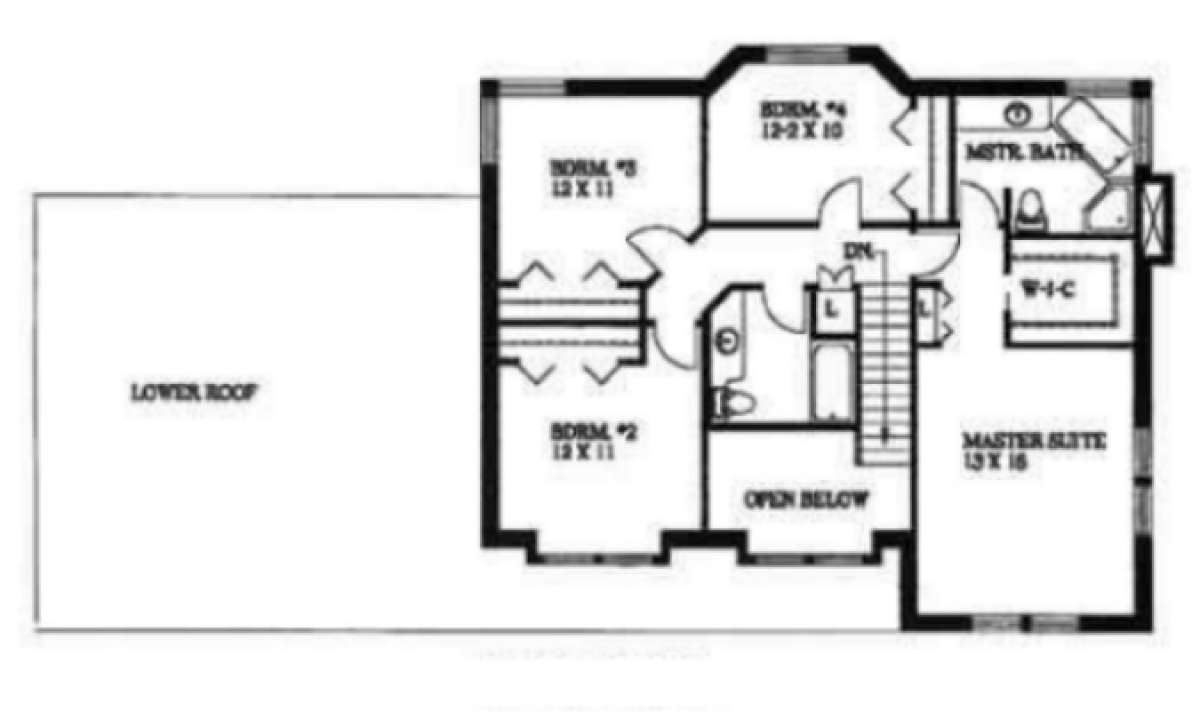 Second Floor for House Plan #039-00084