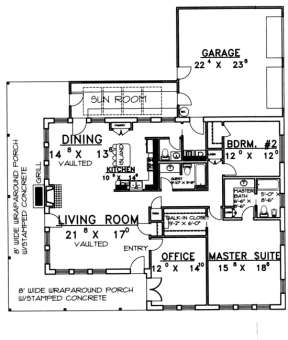 Floorplan for House Plan #039-00085