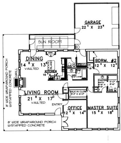 Floorplan for House Plan #039-00085