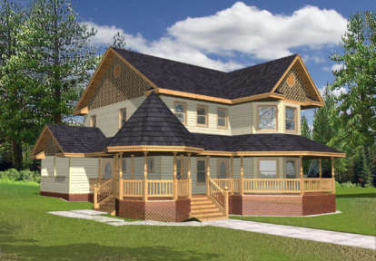 Victorian House Plan #039-00088 Elevation Photo