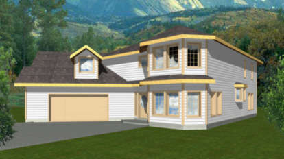 Traditional House Plan #039-00089 Elevation Photo