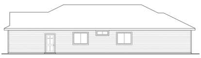 Rear Elevation for House Plan #035-00559