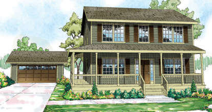 Traditional House Plan #035-00560 Elevation Photo