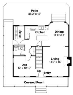 1st Floor for House Plan #035-00560