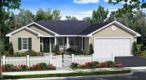 Country House Plan #348-00202 Elevation Photo