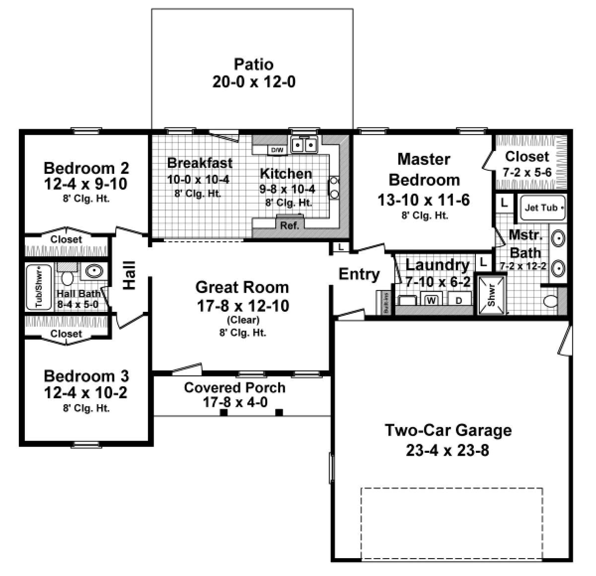 Main Floor for House Plan #348-00202