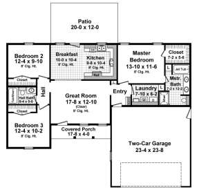 Main Floor for House Plan #348-00202
