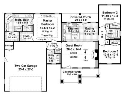 Main Floor for House Plan #348-00204