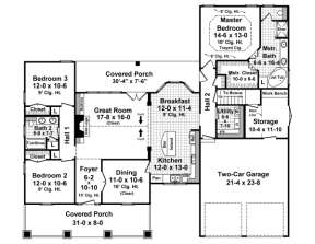 Main Floor for House Plan #348-00205