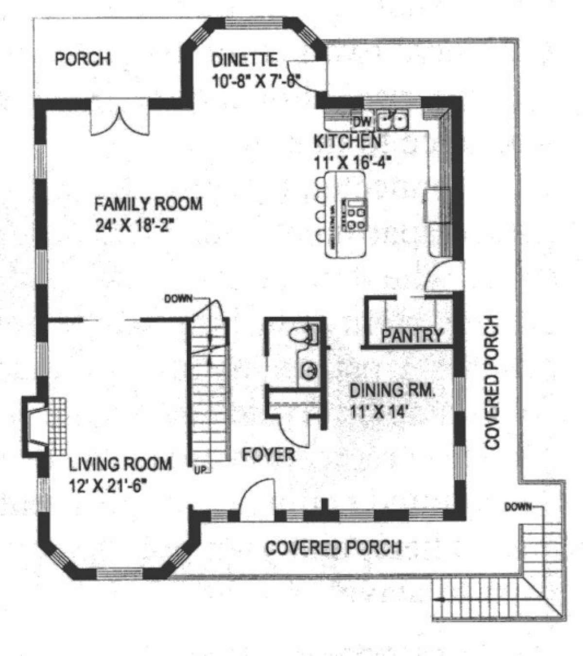 First Floor for House Plan #039-00093