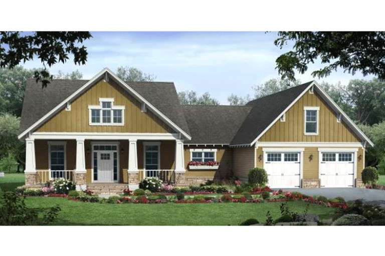 Country House Plan #348-00206 Elevation Photo