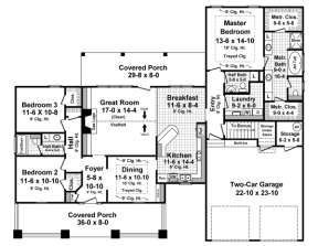 Main Floor for House Plan #348-00206
