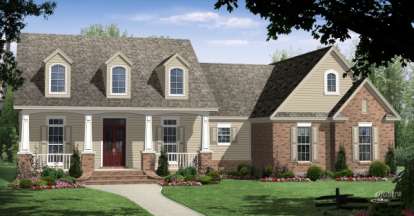 Craftsman House Plan #348-00207 Elevation Photo