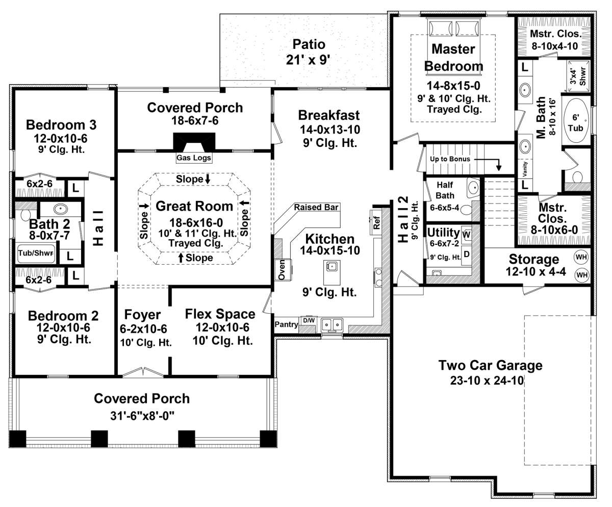 Main Floor for House Plan #348-00207