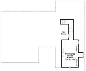 Bonus Room for House Plan #348-00207