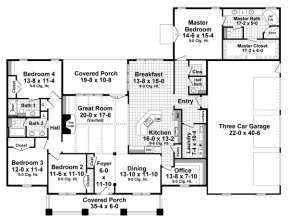 Main Floor for House Plan #348-00208