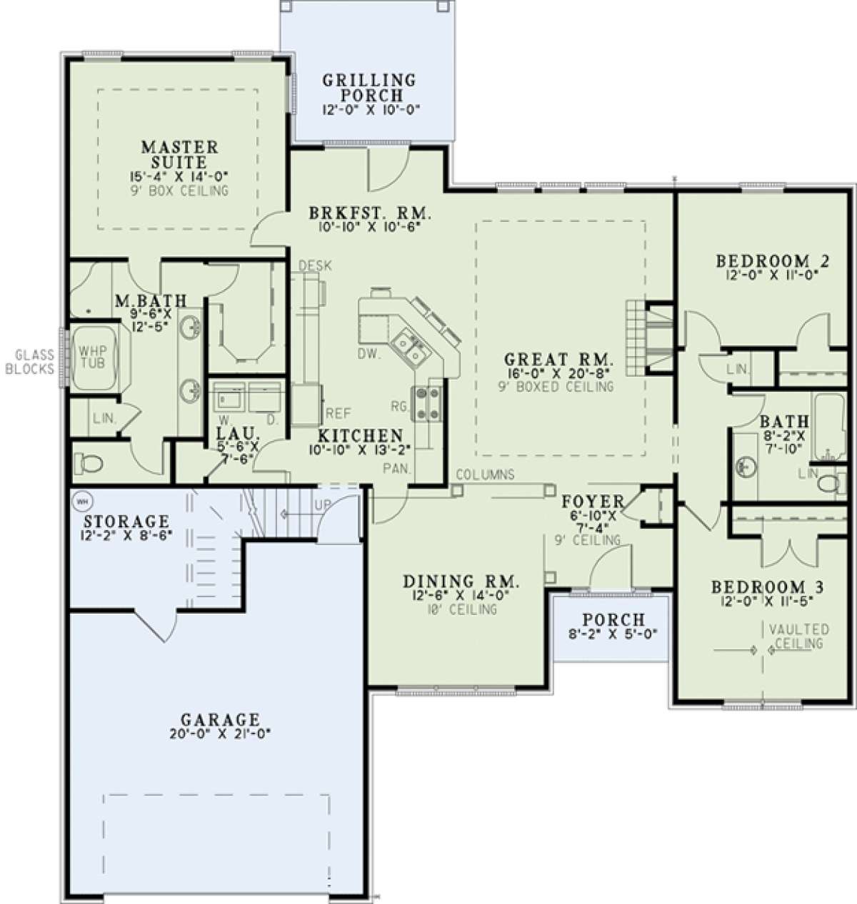 Floorplan 1 for House Plan #110-00877