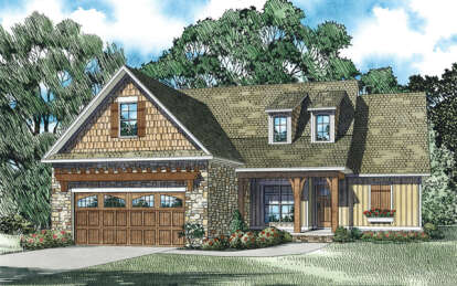 Country House Plan #110-00879 Elevation Photo