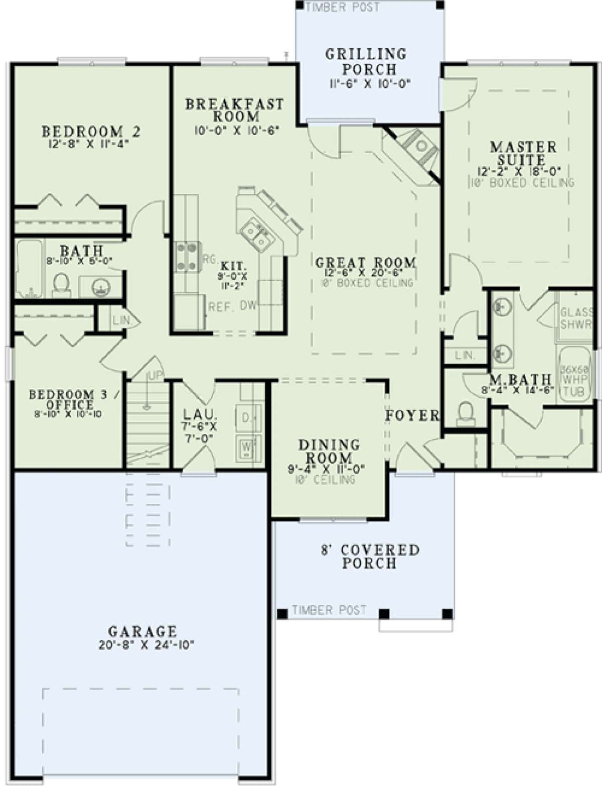 Floorplan 1 for House Plan #110-00879