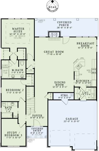 Main Floor for House Plan #110-00881