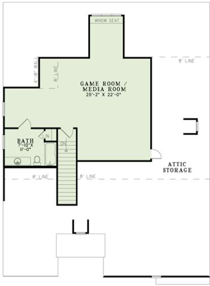 Second Floor for House Plan #110-00881
