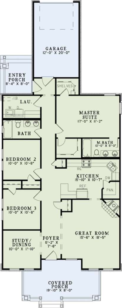 Floorplan1 for House Plan #110-00884