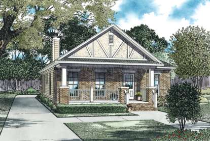 Bungalow House Plan #110-00885 Elevation Photo