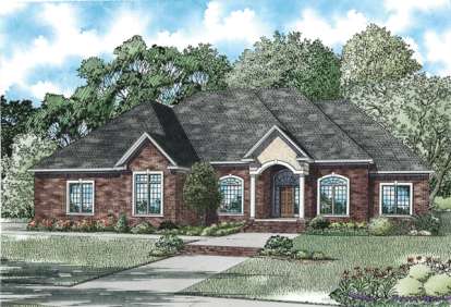 4 Bed, 4 Bath, 3445 Square Foot House Plan - #110-00888