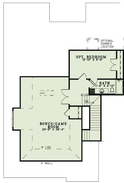 Bonus Room for House Plan #110-00888