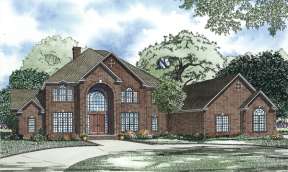 Luxury House Plan #110-00889 Elevation Photo