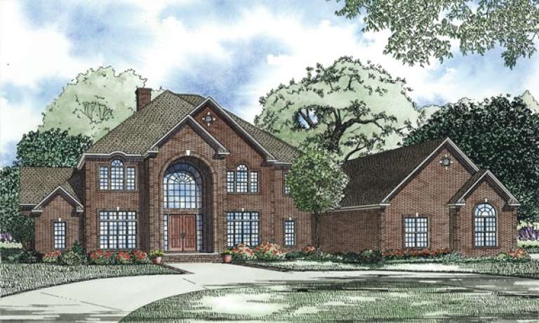 Luxury House Plan #110-00889 Elevation Photo