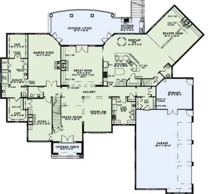 Main Floor for House Plan #110-00889