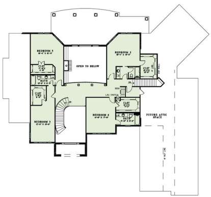 Second Floor for House Plan #110-00889