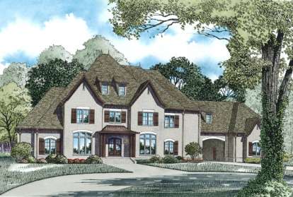 Luxury House Plan #110-00890 Elevation Photo