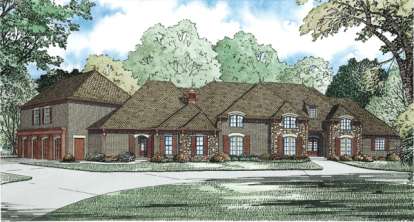 European House Plan #110-00891 Elevation Photo