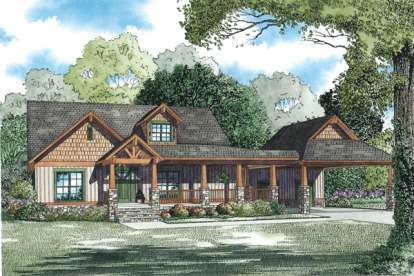 Country House Plan #110-00893 Elevation Photo