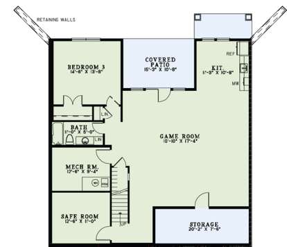 Floorplan 1 for House Plan #110-00893