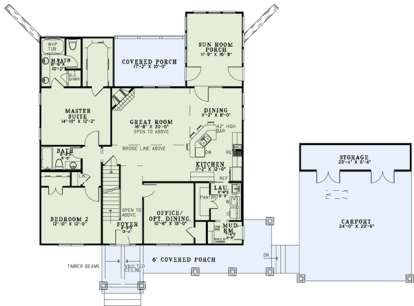 Floorplan 2 for House Plan #110-00893