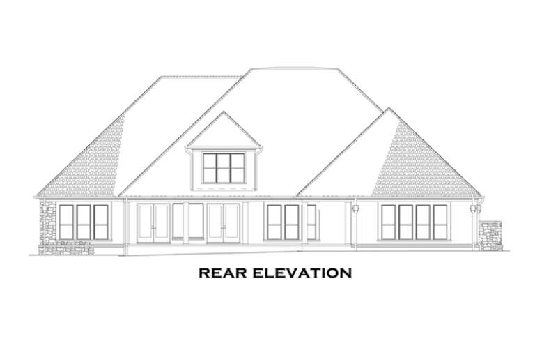 European House Plan #110-00895 Elevation Photo