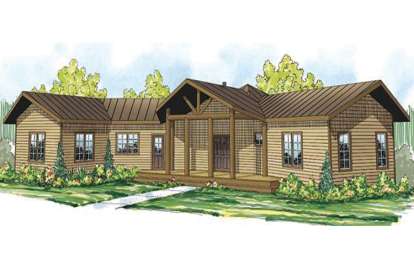 Craftsman House Plan #035-00562 Elevation Photo