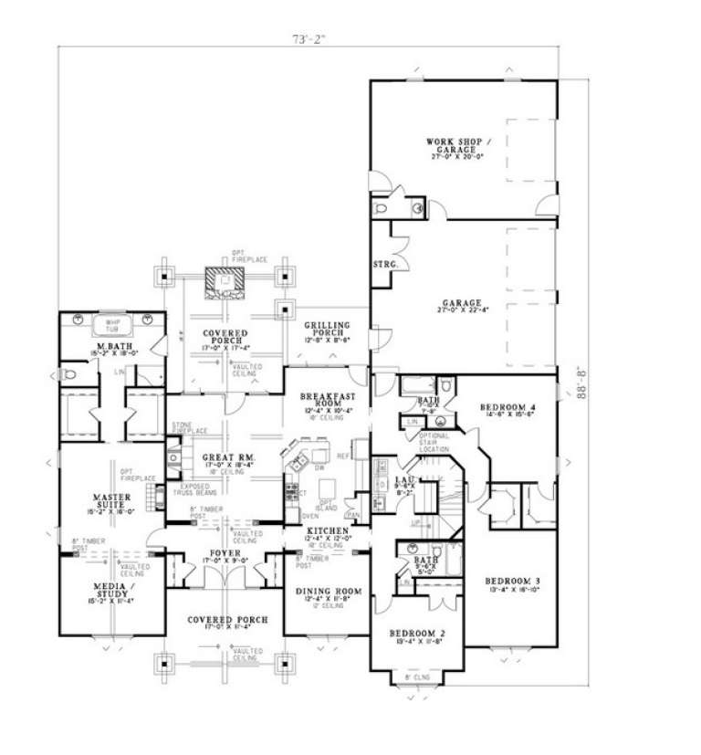 House Plan House Plan #13475 Drawing 1