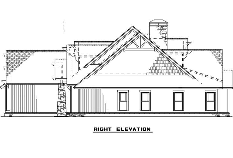 Craftsman House Plan #110-00898 Elevation Photo